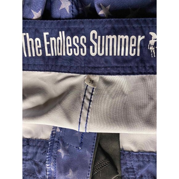 Endless Summer Mens 36 Blue Stars AOP Board Shorts Beach Swim Trunks - Picture 5 of 8